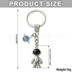 Alloy Enamel & Rhinestone Keychain&nbsp;KEYC-YW00044