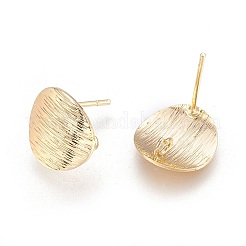 Drawbench Brass Stud Earring Findings&nbsp;LS-KK-F738-41G