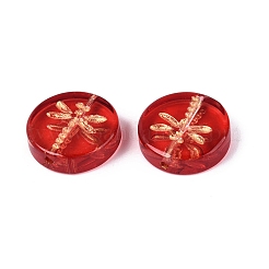 Baking Paint Transparent Glass Beads&nbsp;DGLA-N018-30F