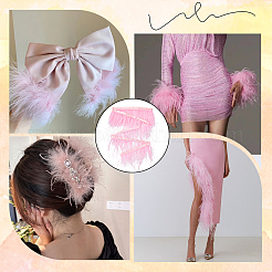 Ostrich Feather Tassel Ribbon&nbsp;DIY-GF0008-68A