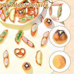 40Pcs Resin Cabochons&nbsp;RESI-CJZ0001-08