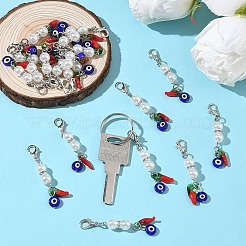 30Pcs Handmade Lampwork Pendant Decorations&nbsp;HJEW-YW00292