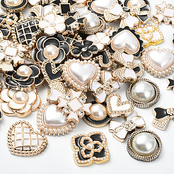 80Pcs 20 Styles Enamel Resin Cabochons&nbsp;CRES-SP0001-07