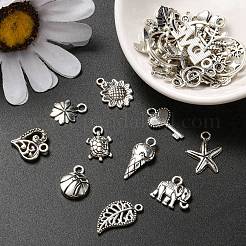 30Pcs 30 Style Tibetan Style Alloy Charms&nbsp;TIBE-YW0001-04