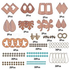 Bohemia Dangle Hoop Earring DIY Making Kit&nbsp;DIY-SC0017-65