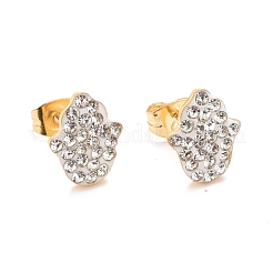 304 Stainless Steel Enamel Stud Earrings&nbsp;EJEW-B009-19G