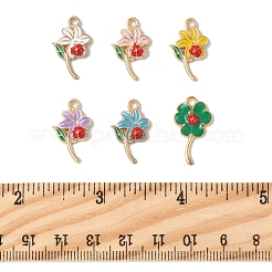 24Pcs 6 Styles Alloy Enamel Pendants&nbsp;FIND-FS0004-18