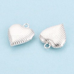 925 Sterling Silver Heart Charms&nbsp;STER-N017-28S