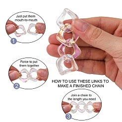 Transparent Acrylic Linking Rings&nbsp;OACR-S036-003A-D01