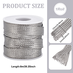 8M Flat 304 Stainless Steel Braided Sleeving&nbsp;FIND-UN0010-03