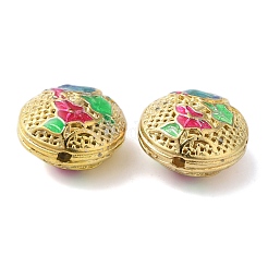 Rack Plating Brass Enamel Beads&nbsp;KK-P276-24B-G04