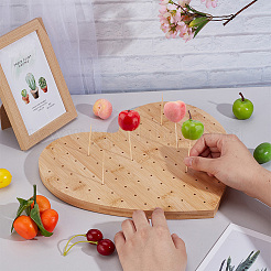 Heart Bamboo Lollipop Display Stands&nbsp;ODIS-WH0030-87
