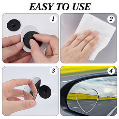 Glass Heart Shaped Blind Spot Mirrors for Cars&nbsp;FIND-WH0816-018P