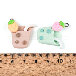 Opaque Resin Pendants&nbsp;RESI-T062-02M