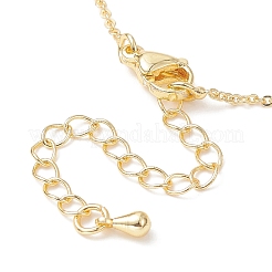 Clear Cubic Zirconia Word Yes Pendant Necklace&nbsp;NJEW-JN04330-01