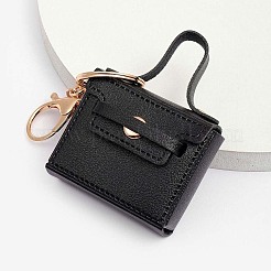 1Pc Portable PU Leather Bag Keychain&nbsp;AJEW-CL0001-06A