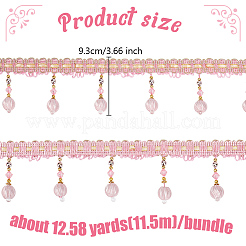Curtain Plastic Beaded Fringe Trim&nbsp;OCOR-WH0090-69B