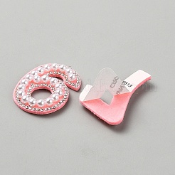 10Pcs Number 0~9 Hotfix Rhinestone&nbsp;DIY-TAC0020-99B-02