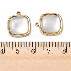 Natural Freshwater Shell Pendants&nbsp;STAS-G397-20G-01