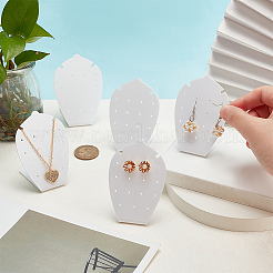 10Pcs Acrylic Slant Back Earring Stands Displays&nbsp;EDIS-PH0001-79
