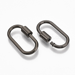 Brass Screw Carabiner Lock Charms&nbsp;KK-T047-07