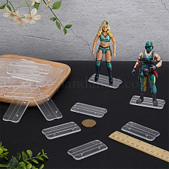 Acrylic Action Figure Display Pedestals&nbsp;ODIS-WH0038-233A