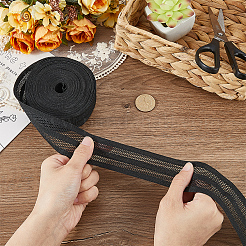 9.4 Yards Flat Polyester Mesh Elastic Wide Band&nbsp;OCOR-CY0003-31B-02