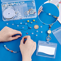 DIY Name Card Holder Strap Making Kits&nbsp;DIY-PH0030-17