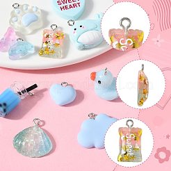 1 Bag Resin Pendants&nbsp;RESI-FS0002-22