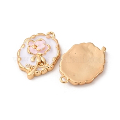 Brass Enamel Pendants&nbsp;KK-Z112-18G-01