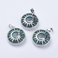 Natural & Synthetic Mixed Stone Pendants&nbsp;G-K234-B