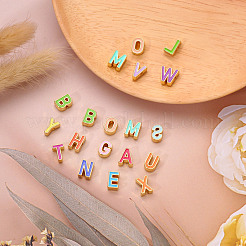 Rack Plating Alloy Enamel Beads&nbsp;ENAM-YW0001-25LG