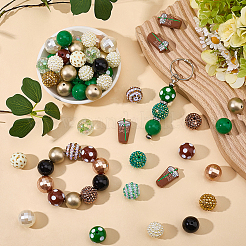 Silicone Focal & Acrylic & Resin & ABS Plastic Imitation Pearl Beads&nbsp;DIY-SC0033-52