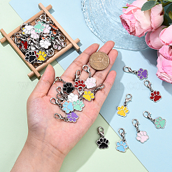 45Pcs 9 Styles Alloy Enamel Pendant Decorations&nbsp;HJEW-YW00146