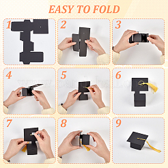 20Pcs Graduation Cap Shaped Paper Gift Box&nbsp;CON-GA0001-29