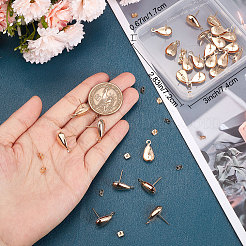 30Pcs Brass Stud Earring Findings&nbsp;KK-BBC0005-04
