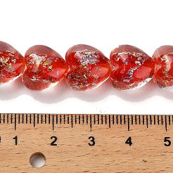 Handmade Dichroic Foil Glass Beads Strands&nbsp;DICH-U001-03G