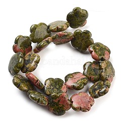 Natural Unakite Beads Strands&nbsp;G-F769-V01-02