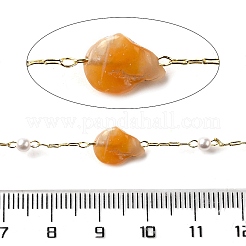 Handmade Natural Botswana Agate Nuggets Beaded Chains&nbsp;CHC-F020-04G-01