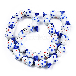 Handmade Lampwork Beads Strands&nbsp;LAMP-N021-43B