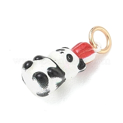 Brass Enamel Pendants&nbsp;KK-CBAE20A-01A-G