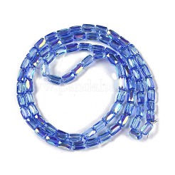 Electroplate Glass Chevron Beads Strands&nbsp;GLAA-Q101-02A-AB03