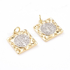 Brass Pendants&nbsp;ZIRC-I043-28G
