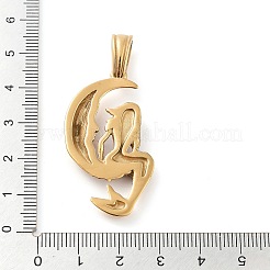 Ion Plating(IP) 304 Stainless Steel Big Pendants&nbsp;STAS-R225-09G