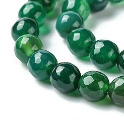 Natural Green Onyx Agate Beads Strands&nbsp;G-G580-8mm-23
