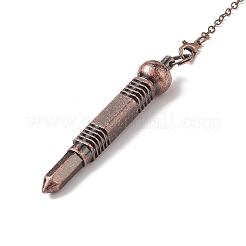 Brass Bullet Dowsing Pendulum Pendants&nbsp;HJEW-G020-02