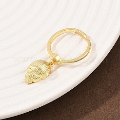 Brass Adjustable Finger Rings&nbsp;RJEW-C145-04G