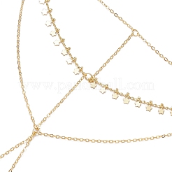 Brass Curb Chains Ring Bracelets&nbsp;BJEW-JB11485