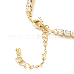 Brass Micro Pave Clear Cubic Zirconia Choker Necklaces&nbsp;NJEW-H308-05G