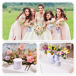 3Pcs 3 Sizes Column Cardboard Paper Bouquet Packing Boxes&nbsp;CON-BC0007-77B